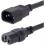 StarTech.com 10ft (3m) Heavy Duty Extension Cord, IEC C14 To IEC C15 Black Extension Cord, 15A 125V, 14AWG, Heavy Gauge Power Cable 300/500