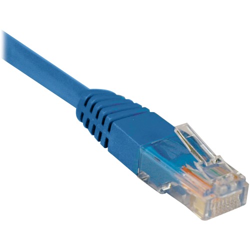 Eaton Tripp Lite Series Cat5e 350 MHz Molded (UTP) Ethernet Cable (RJ45 M/M), PoE   Blue, 25 Ft. (7.62 M) 300/500