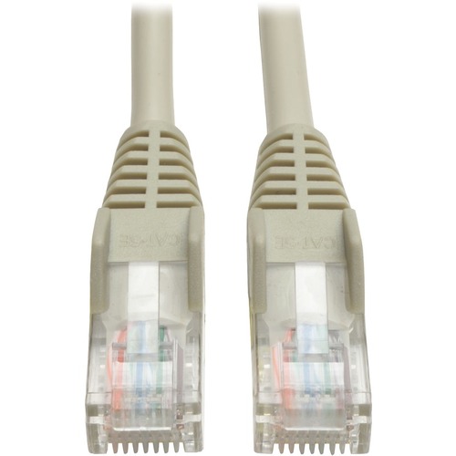 Eaton Tripp Lite Series Cat5e 350 MHz Snagless Molded (UTP) Ethernet Cable (RJ45 M/M), PoE   Gray, 25 Ft. (7.62 M) 300/500