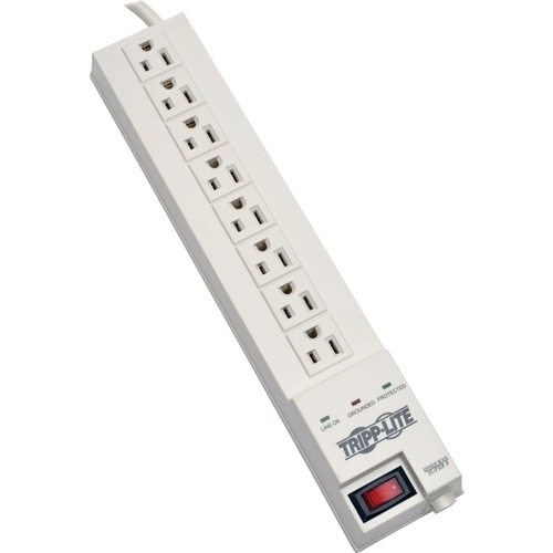 Tripp Lite By Eaton Protect It! 8 Outlet Home Computer Surge Protector, 8 Ft. (2.43 M) Cord, 1080 Joules, Space Saving Plug 300/500