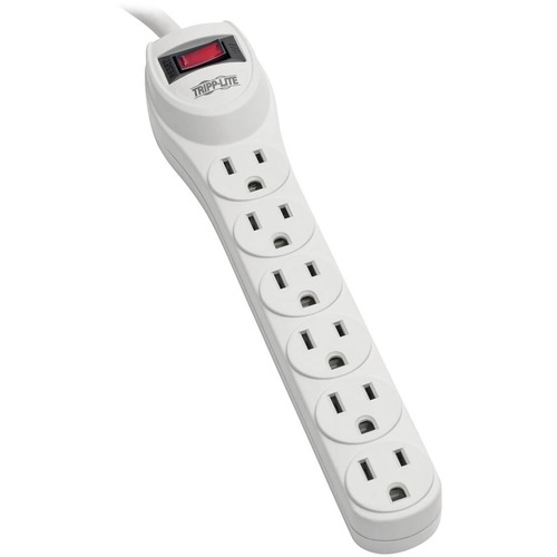 Tripp Lite By Eaton Protect It! 6 Outlet Home Computer Surge Protector, 2 Ft. (0.61 M) Cord, 180 Joules 300/500