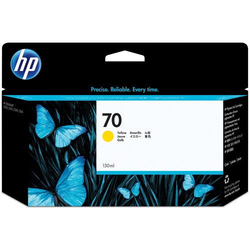 HP 70 Yellow 130 Ml Ink Cartridge Use In Selected Hp Designjet Printers. 300/500