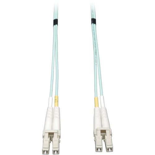 Eaton Tripp Lite Series 10Gb Duplex Multimode 50/125 OM3 LSZH Fiber Patch Cable (LC/LC)   Aqua, 1M (3 Ft.) 300/500