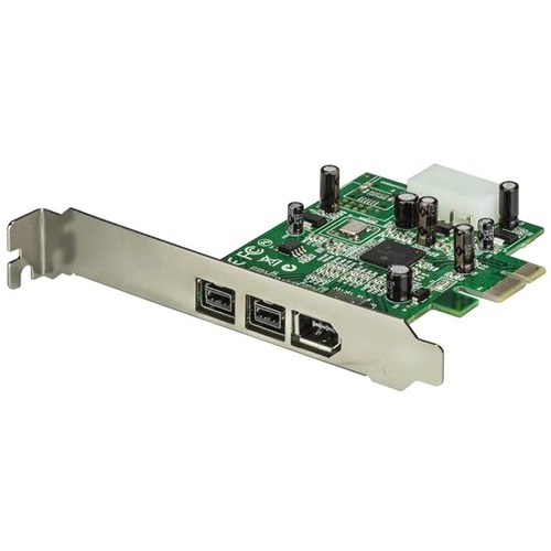 StarTech.com 3 Port 2b 1a 1394 PCI Express FireWire Card 300/500