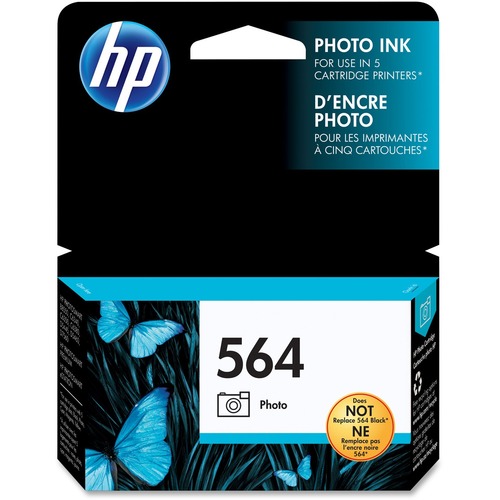Original HP 564 Photo Ink Cartridge | Works With HP PhotoSmart B8550, C6300, D5400, D7560, 7500, Premium, EStation Series | CB317WN 300/500