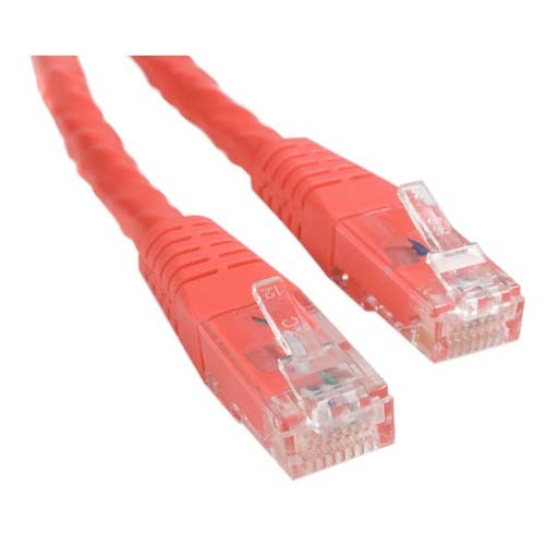StarTech.com 6ft CAT6 Ethernet Cable   Red Molded Gigabit   100W PoE UTP 650MHz   Category 6 Patch Cord UL Certified Wiring/TIA 300/500