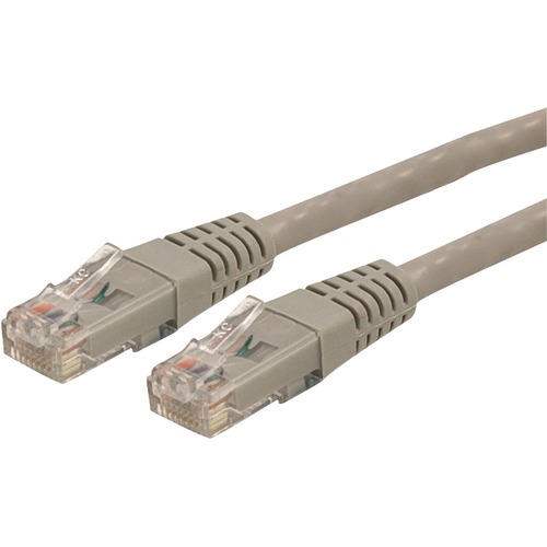 StarTech.com 1ft CAT6 Ethernet Cable   Gray Molded Gigabit   100W PoE UTP 650MHz   Category 6 Patch Cord UL Certified Wiring/TIA 300/500
