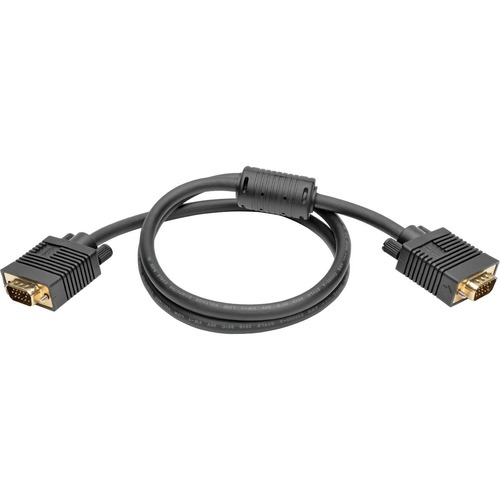 Eaton Tripp Lite Series VGA High Resolution RGB Coaxial Cable (HD15 M/M), 3 Ft. (0.91 M) 300/500