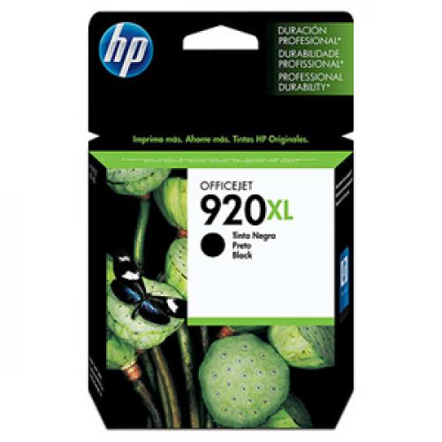 HP 920XL Black Ink Cartridge - Compatible w/ HP Officejet 6500 Printer Series - Inkjet technology - 1200 page yield - Compatible w/ HP Officejet 6500 Printer Series - Black print color