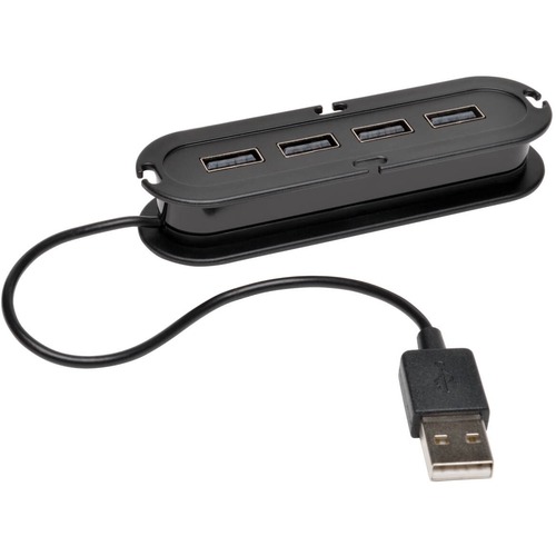 Tripp Lite By Eaton 4 Port USB 2.0 Mobile Hi Speed Ultra Mini Hub W/ Power Adapter 300/500