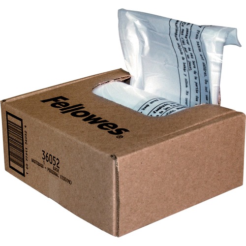 Fellowes Waste Bags For Small Office / Home Office Shredders 300/500