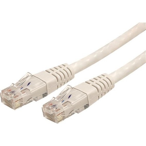StarTech.com 4ft CAT6 Ethernet Cable   White Molded Gigabit   100W PoE UTP 650MHz   Category 6 Patch Cord UL Certified Wiring/TIA 300/500