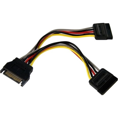 StarTech.com 6in SATA Power Y Splitter Cable Adapter 300/500