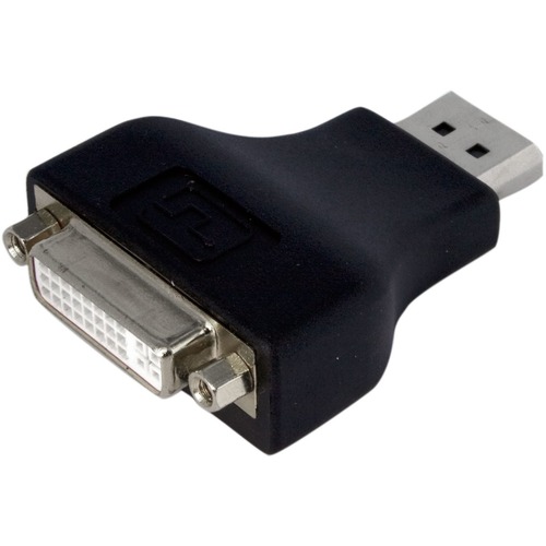 StarTech.com Compact DisplayPort To DVI Adapter, DP 1.2 To DVI D Adapter/Video Converter 1080p, DP To DVI Monitor, Latching DP Connector 300/500