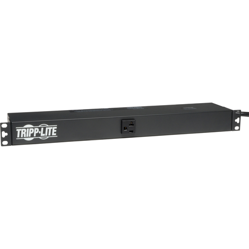 Tripp Lite By Eaton 2.4kW Single Phase 120V Basic PDU, 13 NEMA 5 15/20R Outlets, NEMA L5 20P Input, 15 Ft. (4.57 M) Cord, 1U Rack Mount 300/500