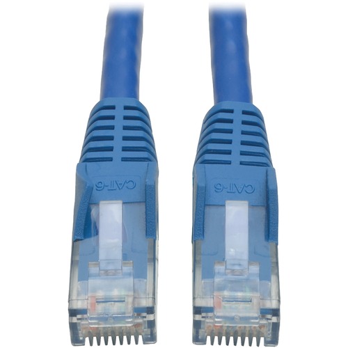 Eaton Tripp Lite Series Cat6 Gigabit Snagless Molded (UTP) Ethernet Cable (RJ45 M/M), PoE, Blue, 50 Ft. (15.24 M) 300/500
