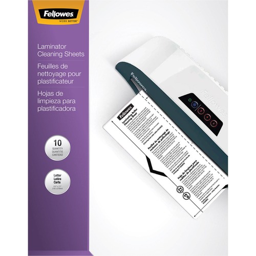 Fellowes Laminator Cleaning Sheets 10pk 300/500