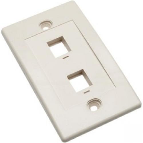 Intellinet Network Solutions 2 Outlet Wall Plate, Ivory