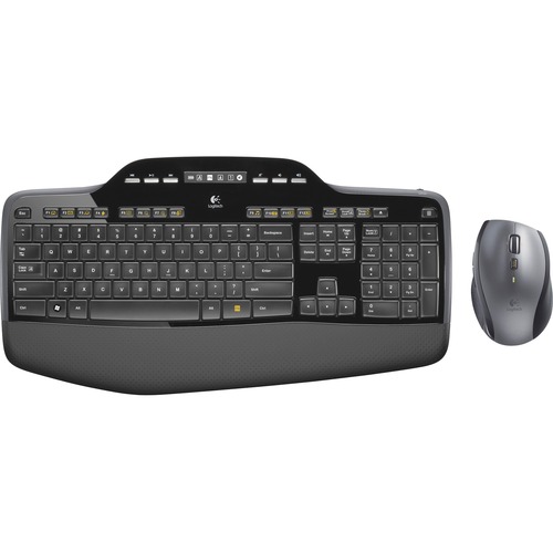 Logitech MK710 Wireless Keyboard And Mouse Combo For Windows, 2.4GHz Advanced Wireless, Wireless Mouse, Multimedia Keys, 3 Year Battery Life, PC/Mac 300/500