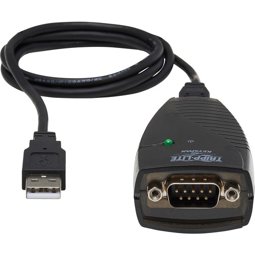 Tripp Lite By Eaton Keyspan USB To Serial Adapter   USB A Male To DB9 RS232 Male, 3 Ft. (0.91 M), TAA 300/500