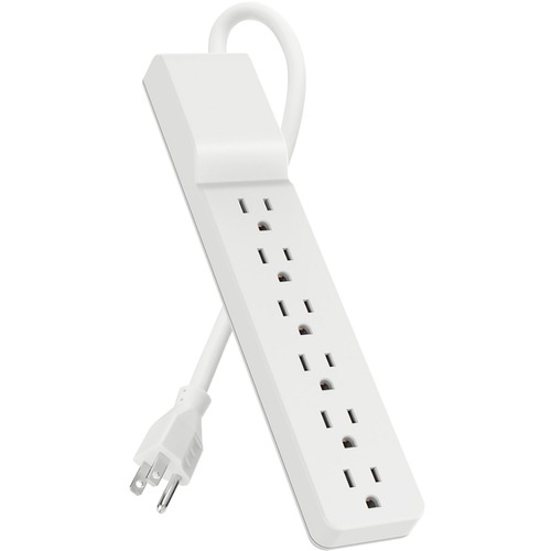 Belkin 6 Outlet Home/Office Surge Protector   Rotating Plug   10 Foot Cord   White   720 Joule 300/500