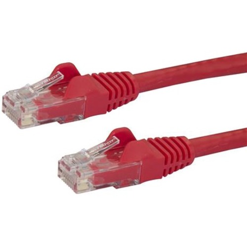 StarTech.com 10ft CAT6 Ethernet Cable   Red Snagless Gigabit   100W PoE UTP 650MHz Category 6 Patch Cord UL Certified Wiring/TIA 300/500