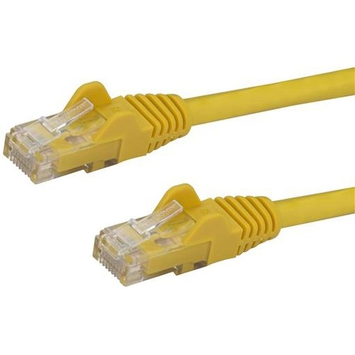 StarTech.com 10ft CAT6 Ethernet Cable   Yellow Snagless Gigabit   100W PoE UTP 650MHz Category 6 Patch Cord UL Certified Wiring/TIA 300/500