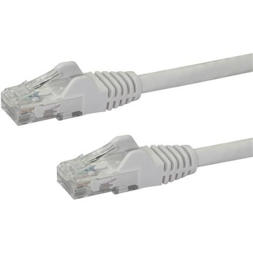 StarTech.com 15ft CAT6 Ethernet Cable   White Snagless Gigabit   100W PoE UTP 650MHz Category 6 Patch Cord UL Certified Wiring/TIA 300/500