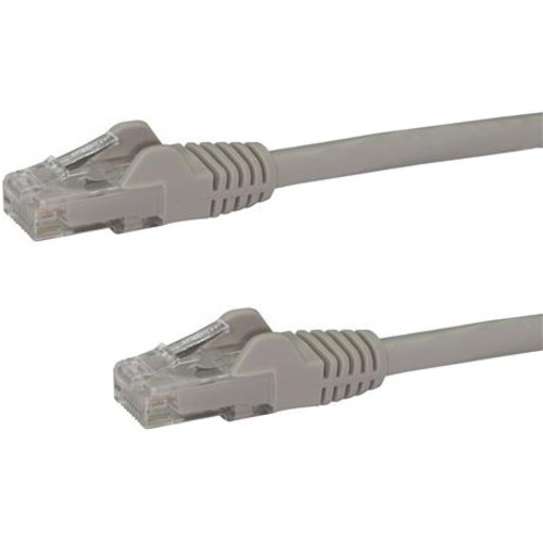 StarTech.com 3ft CAT6 Ethernet Cable   Gray Snagless Gigabit   100W PoE UTP 650MHz Category 6 Patch Cord UL Certified Wiring/TIA 300/500