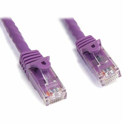StarTech.com 3ft CAT6 Ethernet Cable   Purple Snagless Gigabit   100W PoE UTP 650MHz Category 6 Patch Cord UL Certified Wiring/TIA 300/500