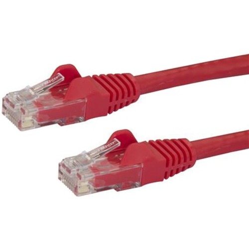 StarTech.com 3ft CAT6 Ethernet Cable   Red Snagless Gigabit   100W PoE UTP 650MHz Category 6 Patch Cord UL Certified Wiring/TIA 300/500
