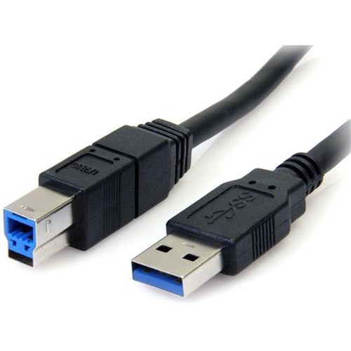 StarTech.com 6 Ft Black SuperSpeed USB 3.0 (5Gbps) Cable A To B   M/M 300/500