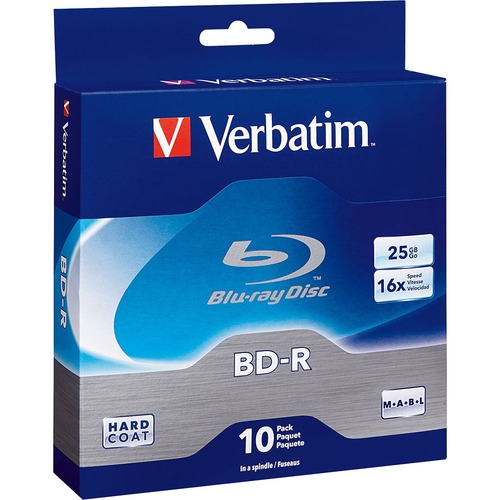 BD R 25GB 16X With Branded Surface   10pk Spindle Box 300/500
