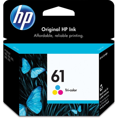 HP 61 (CH562WN) Original Inkjet Ink Cartridge   Cyan, Magenta, Yellow   1 Each 300/500