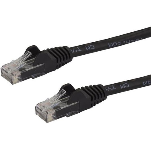 StarTech.com 100ft CAT6 Ethernet Cable   Black Snagless Gigabit   100W PoE UTP 650MHz Category 6 Patch Cord UL Certified Wiring/TIA 300/500