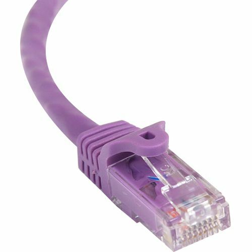 StarTech.com 35ft CAT6 Ethernet Cable   Purple Snagless Gigabit   100W PoE UTP 650MHz Category 6 Patch Cord UL Certified Wiring/TIA 300/500