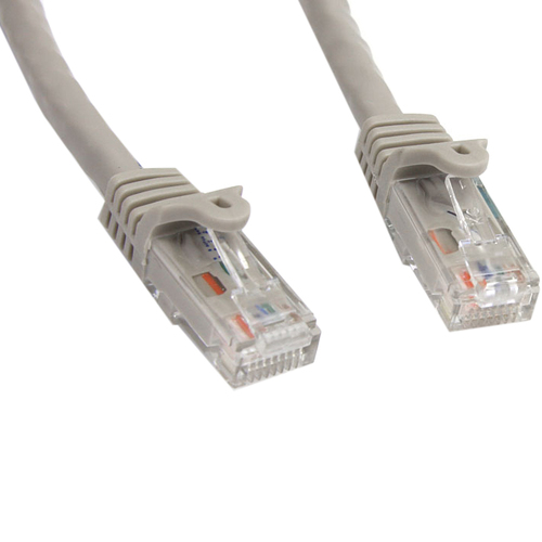 StarTech.com 75ft CAT6 Ethernet Cable   Gray Snagless Gigabit   100W PoE UTP 650MHz Category 6 Patch Cord UL Certified Wiring/TIA 300/500
