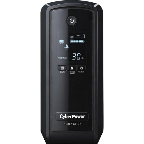 CyberPower CP1000PFCLCD UPS 1000VA 600W PFC Compatible Pure Sine Wave 300/500