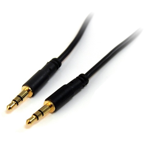 StarTech.com 3 Ft Slim 3.5mm Stereo Audio Cable   M/M 300/500