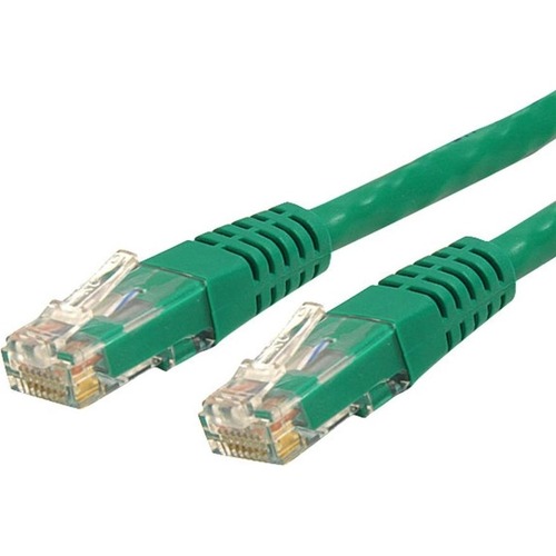StarTech.com 15ft CAT6 Ethernet Cable   Green Molded Gigabit   100W PoE UTP 650MHz   Category 6 Patch Cord UL Certified Wiring/TIA 300/500