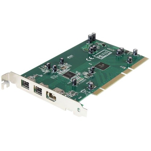 StarTech.com 3 Port 2b 1a PCI 1394b FireWire Adapter Card With DV Editing Kit 300/500