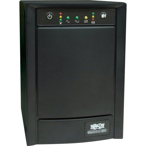 Tripp Lite By Eaton UPS SmartPro 120V 1.5kVA 900W Line Interactive Sine Wave UPS Tower Network Card Options USB DB9 8 Outlets 300/500