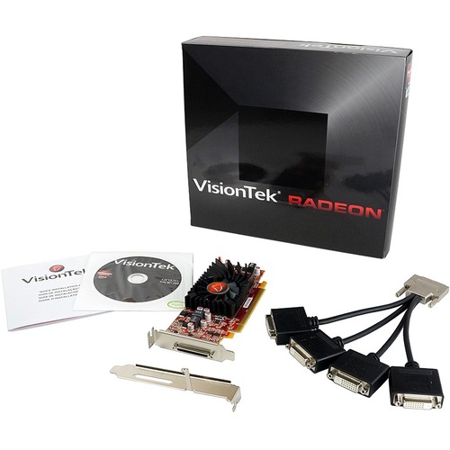 VisionTek Radeon 5570 SFF 1GB DDR3 4M VHDCI DVI (4x DVI D) 300/500