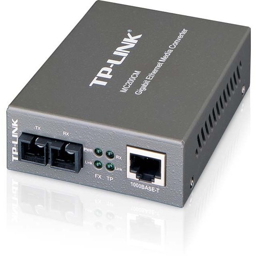 TP LINK MC200CM   Gigabit SFP To RJ45 Fiber Media Converter   Black 300/500