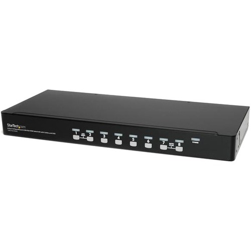 StarTech.com 8 Port 1U Rackmount USB KVM Switch Kit With OSD And Cables 300/500