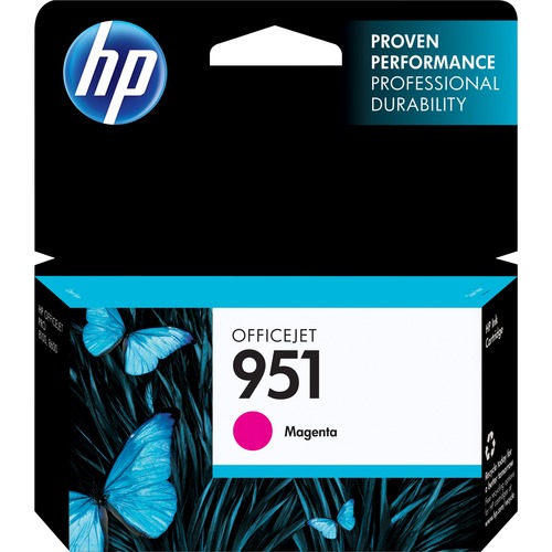HP 951 Magenta Ink Cartridge | Works With HP OfficeJet 8600, HP OfficeJet Pro 251dw, 276dw, 8100, 8610, 8620, 8630 Series | Eligible For Instant Ink | CN051AN 300/500