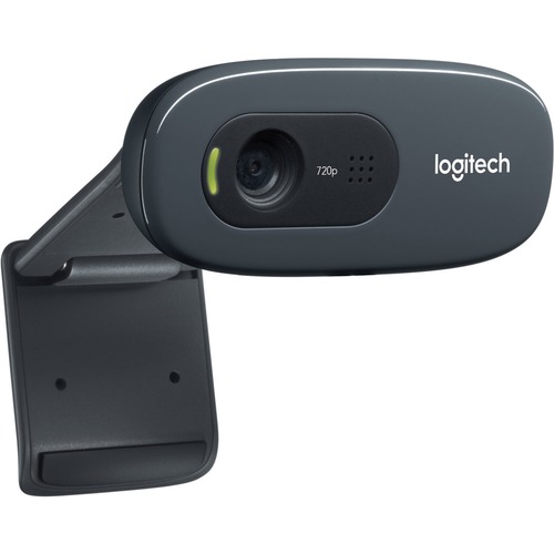 Logitech C270 HD Webcam, 720p, Widescreen HD Video Calling,Light Correction, Noise Reducing Mic, For Skype, FaceTime, Hangouts, WebEx, PC/Mac/Laptop/Macbook/Tablet   Black 300/500