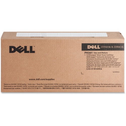Dell Original High Yield Laser Toner Cartridge   Black   1 / Each 300/500