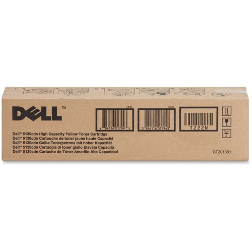 Dell Original High Yield Laser Toner Cartridge   Yellow   1 / Each 300/500