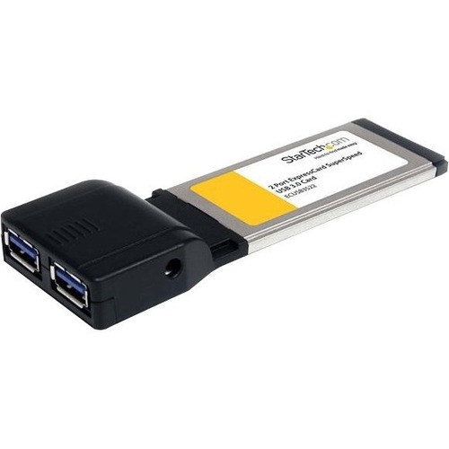 StarTech.com 2 Port ExpressCard SuperSpeed USB 3.0 Card Adapter With UASP Support   5Gbps 300/500